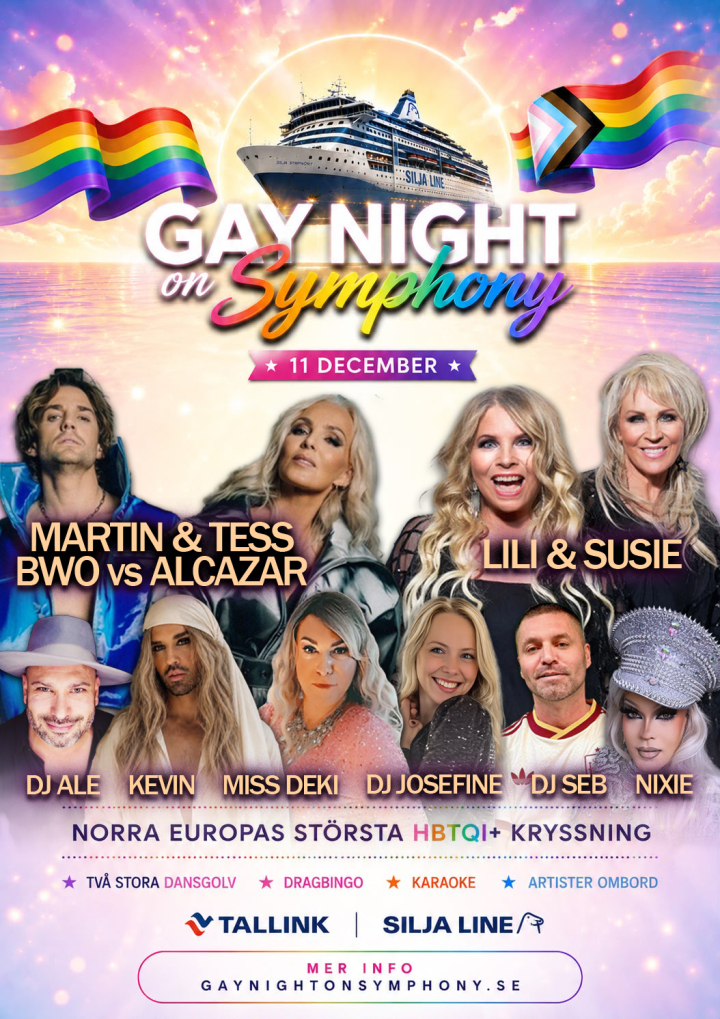 Affisch  Gaynight on Symphony